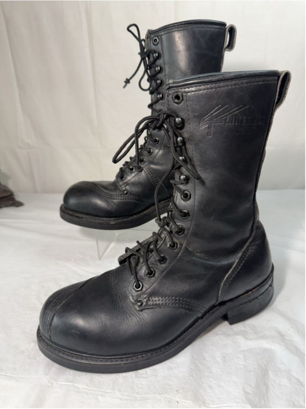 Linesman Boot Men Leather Lineman Logger Boots Steel Toe Biltrite SIZE 7.5 D